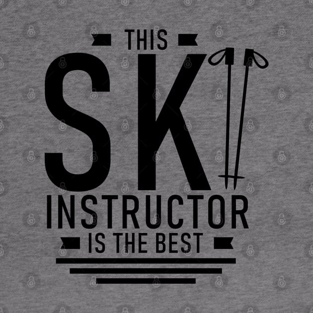 Instructing Skier Coach Teacher Ski Instructor Lesson by dr3shirts